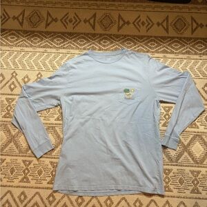 Vineyard Vines Blue Long Sleeve Tee Soft Cotton Blend
